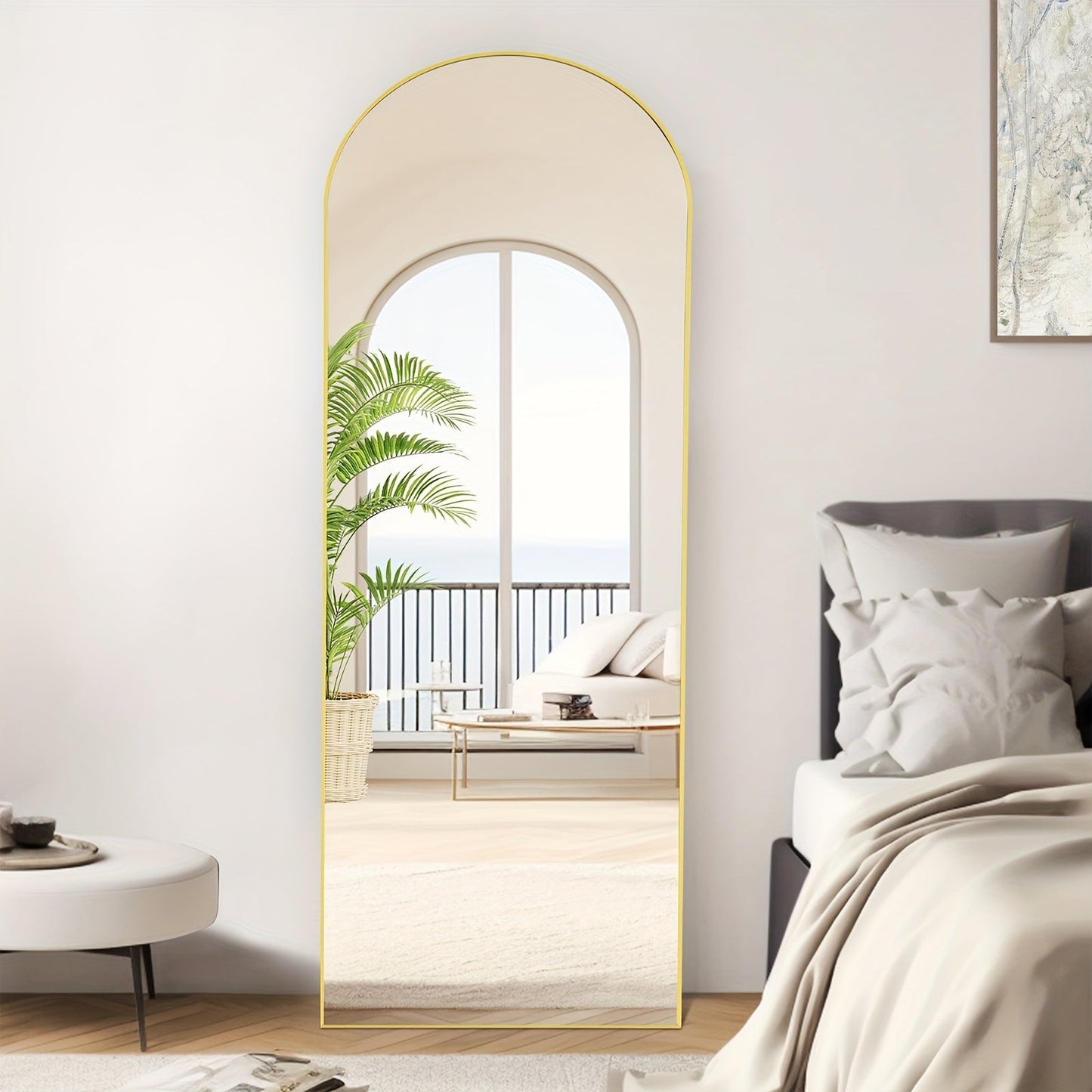 Full-Length Floor Mirror with Stand