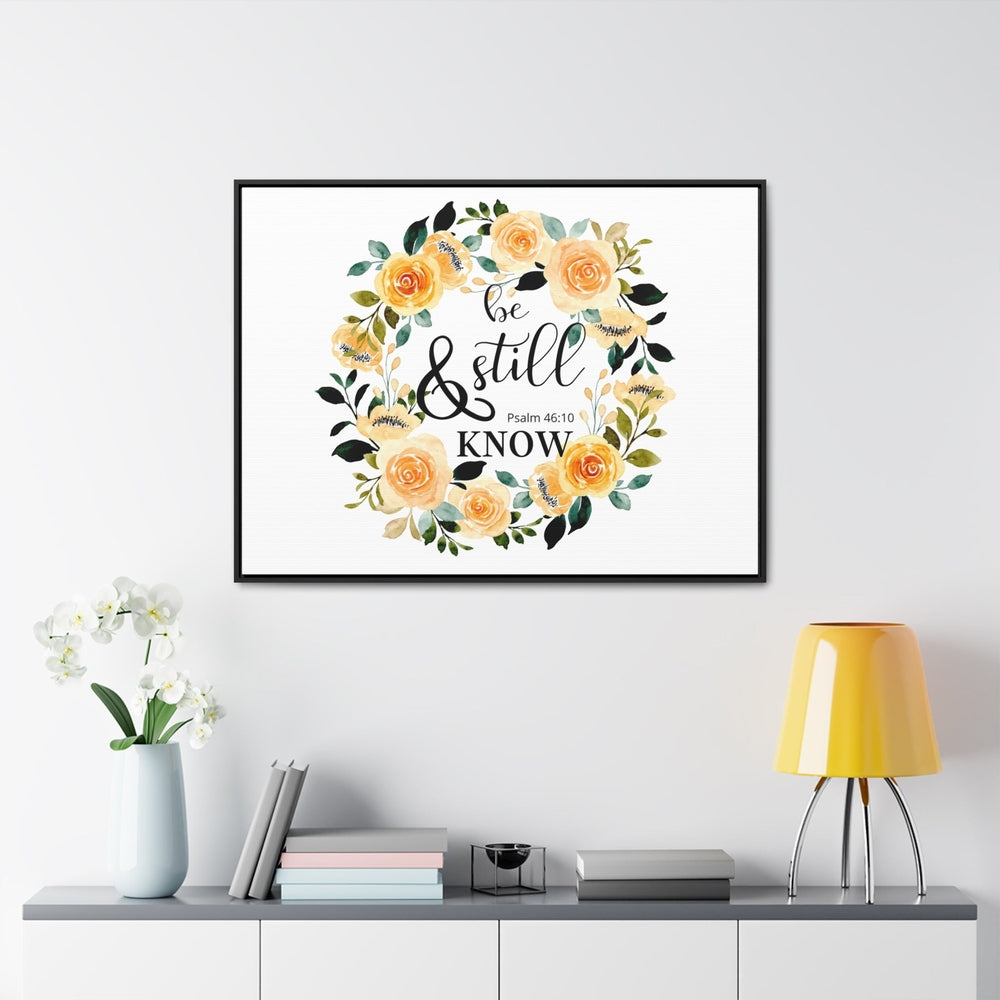 Tele con cornice Be Still, cornice orizzontale