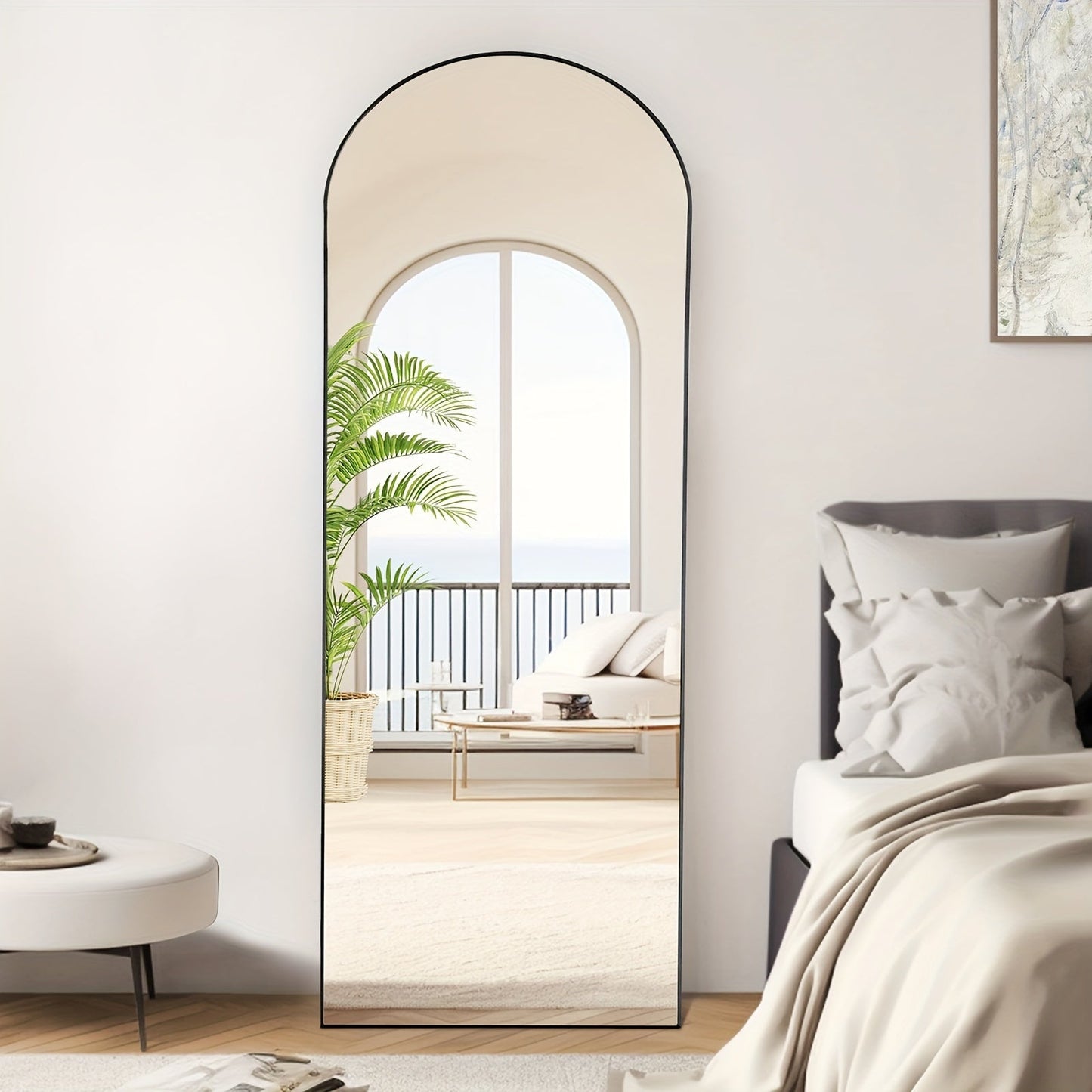 Full-Length Floor Mirror with Stand