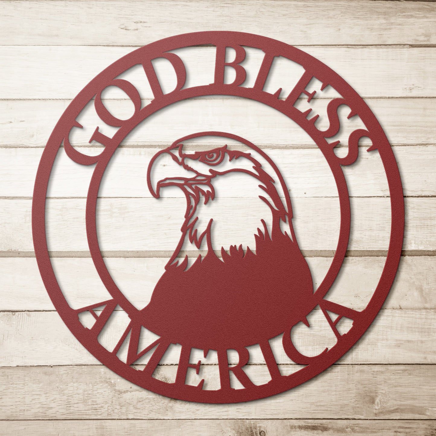 God Bless America, Eagle Metal Sign