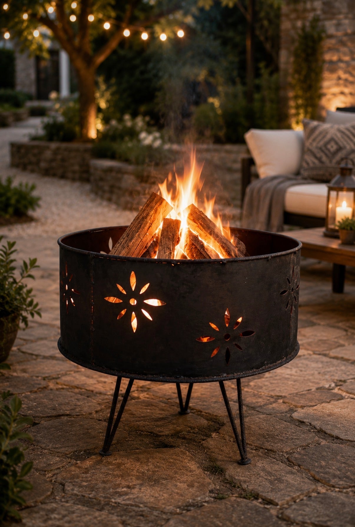 New Rustic Iron Fire Pit