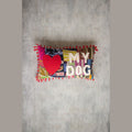 Cuscino Kantha "Amo il mio cane"