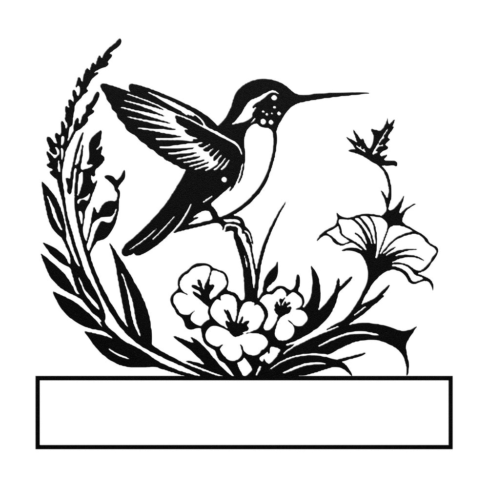 Targa da parete personalizzata in metallo con uccelli e motivi floreali – Decorazione artistica in stile rustico, non richiede elettricità – Regalo perfetto per gli amanti della natura e degli uccelli