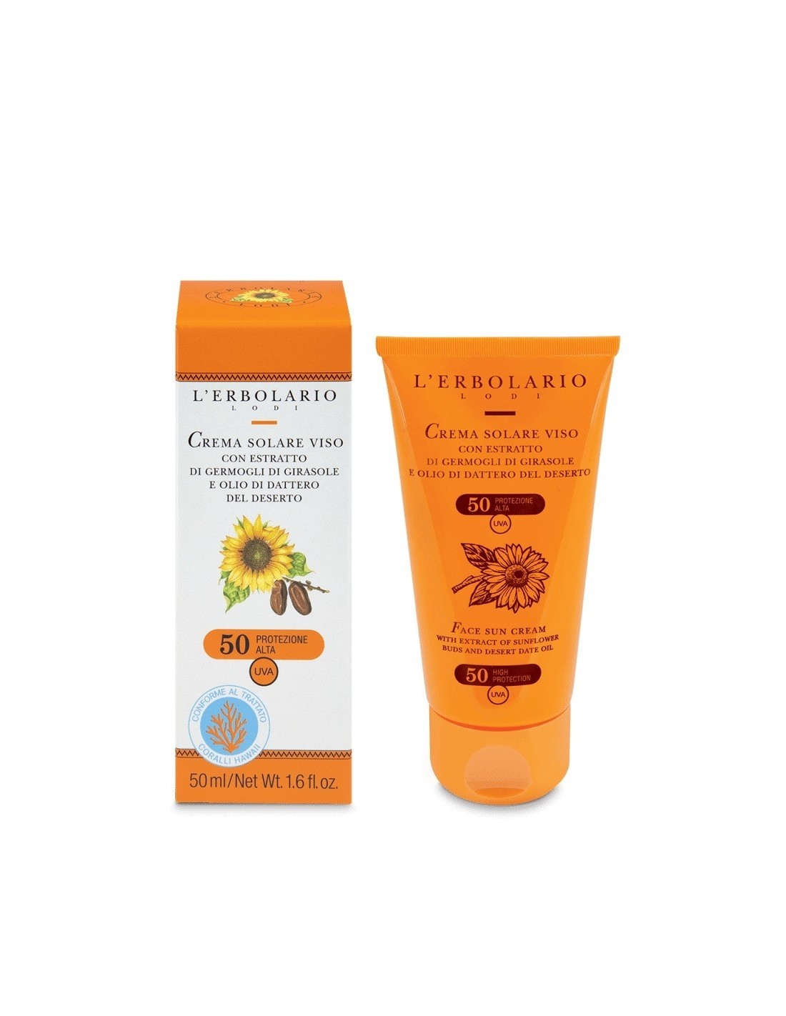 Crema solare viso SPF 50