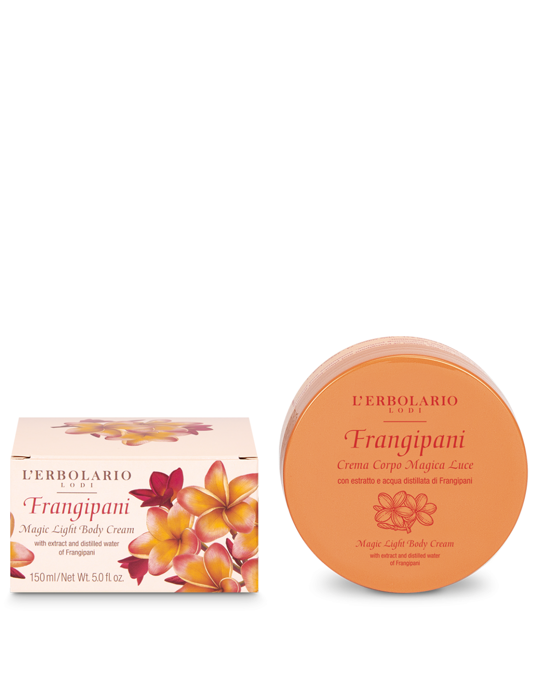 Crema corpo illuminante al frangipane