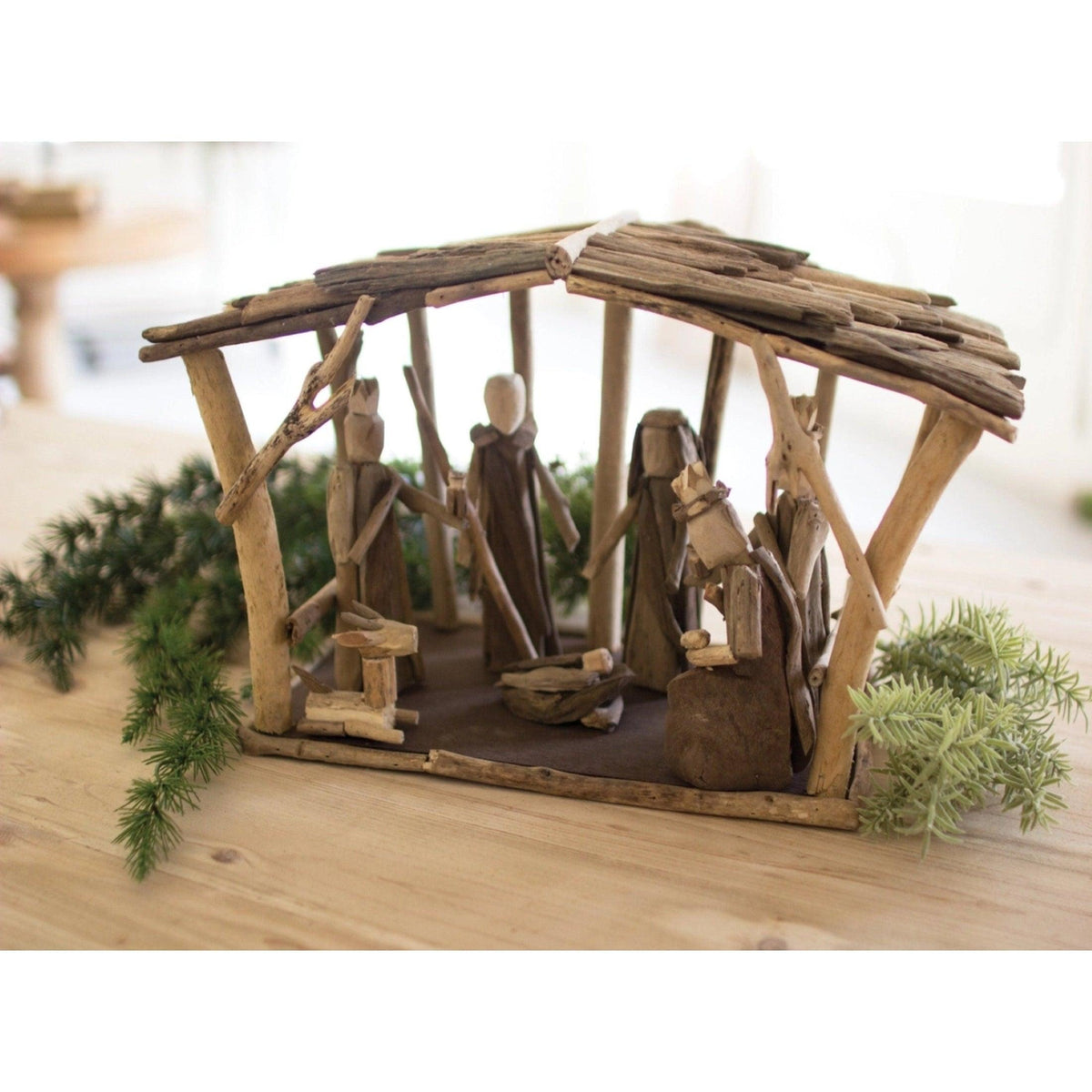 Natività in legno galleggiante