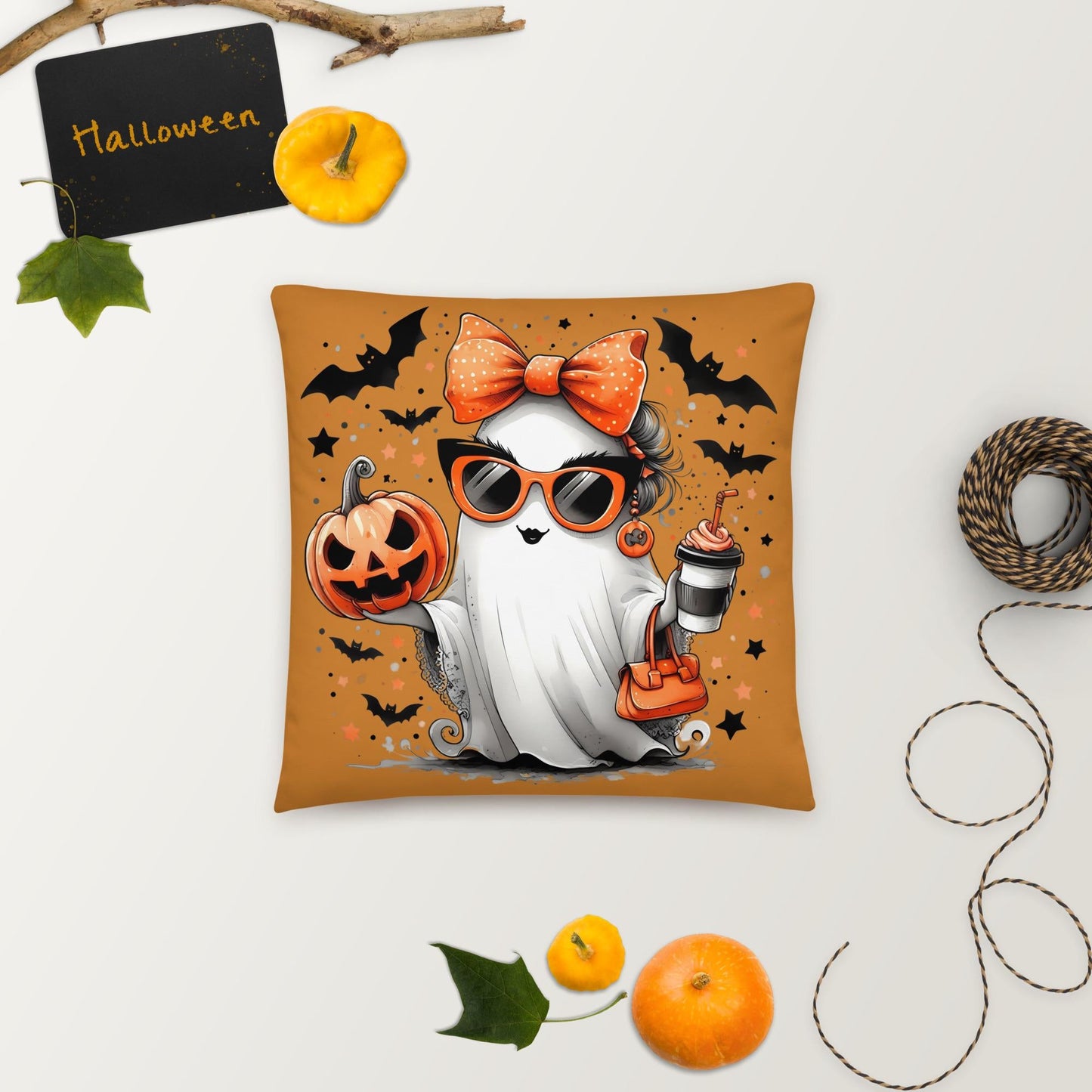 Boo-tifully Adorable Ghost Pillow