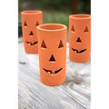 Set da 6 lanterne di zucca in argilla Jack-O-Lantern
