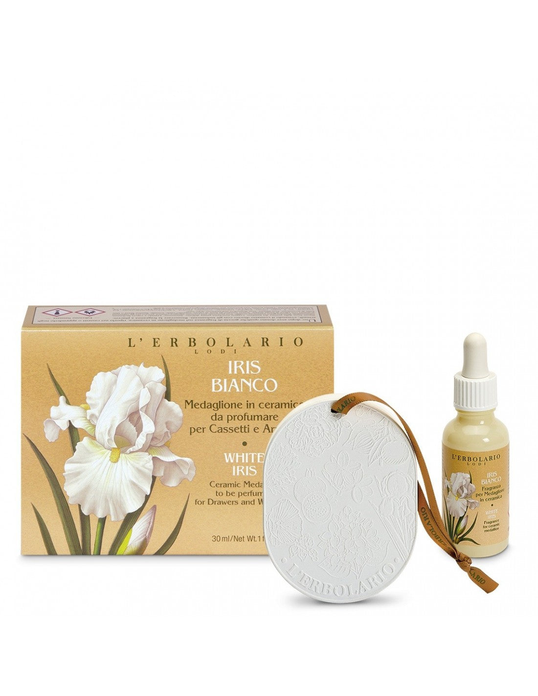 Medaglione prof umato Iris Blanc per armadi