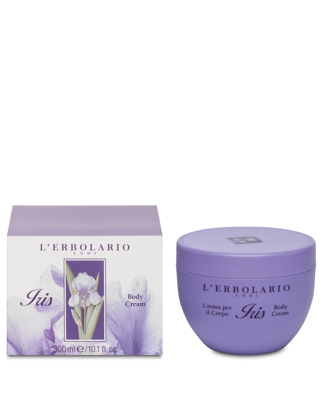 Crema corpo all'iris