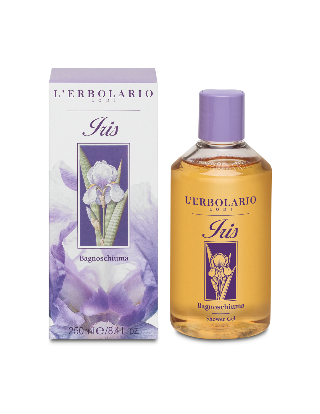 Gel doccia all'iris