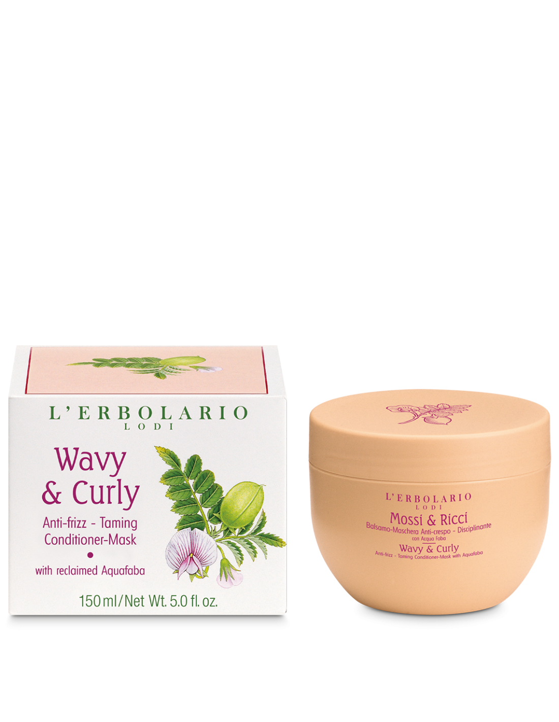 Maschera balsamo per capelli ondulati e ricci