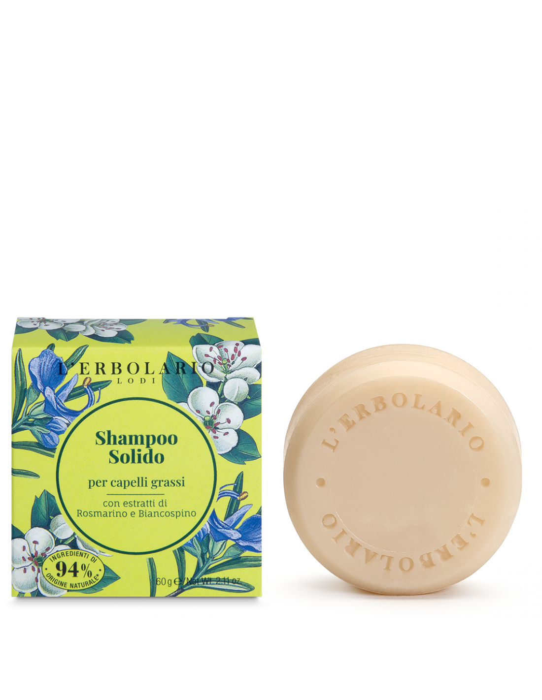 Shampoo solido per capelli grassi