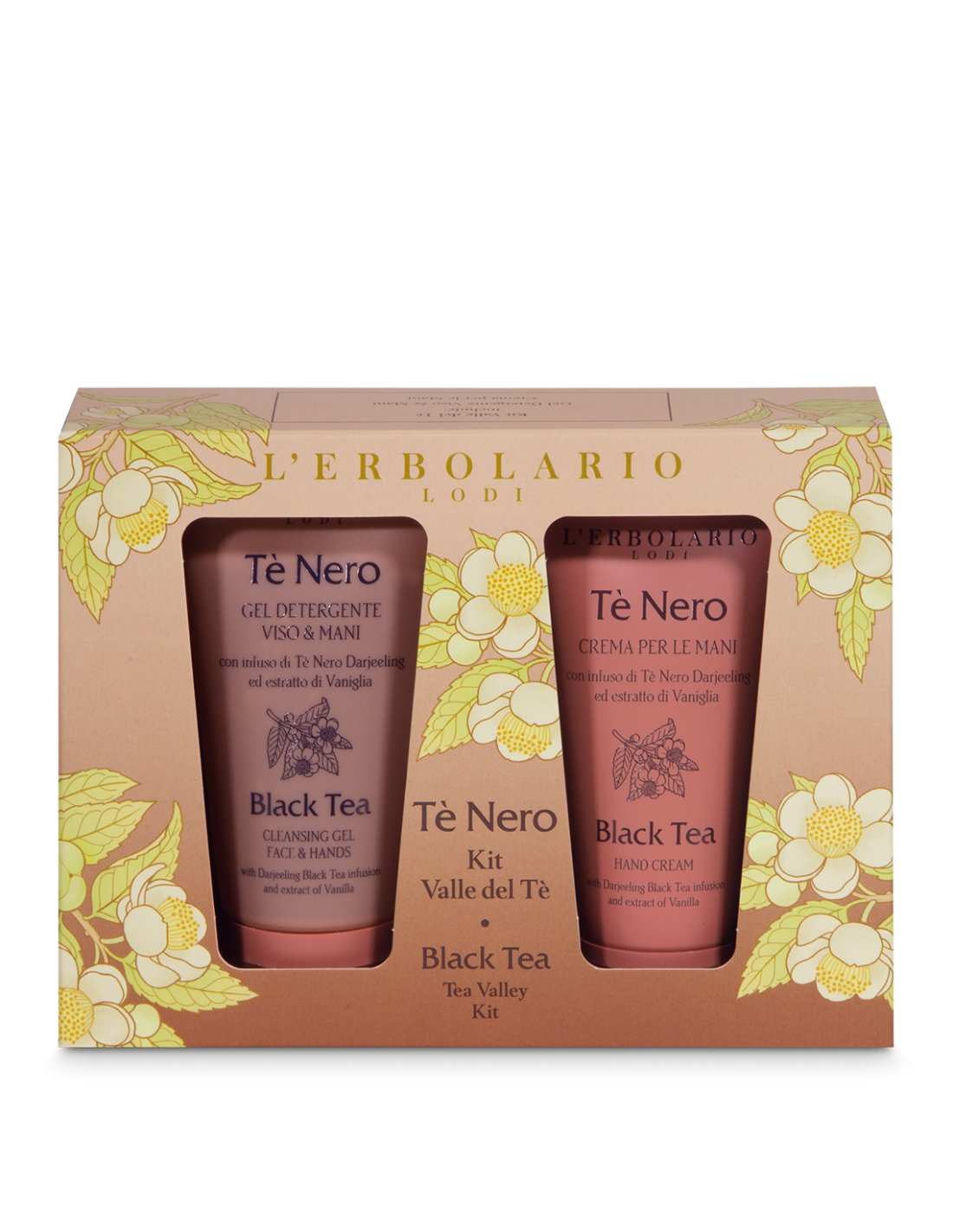 Kit detergente viso e crema mani al Tè Nero