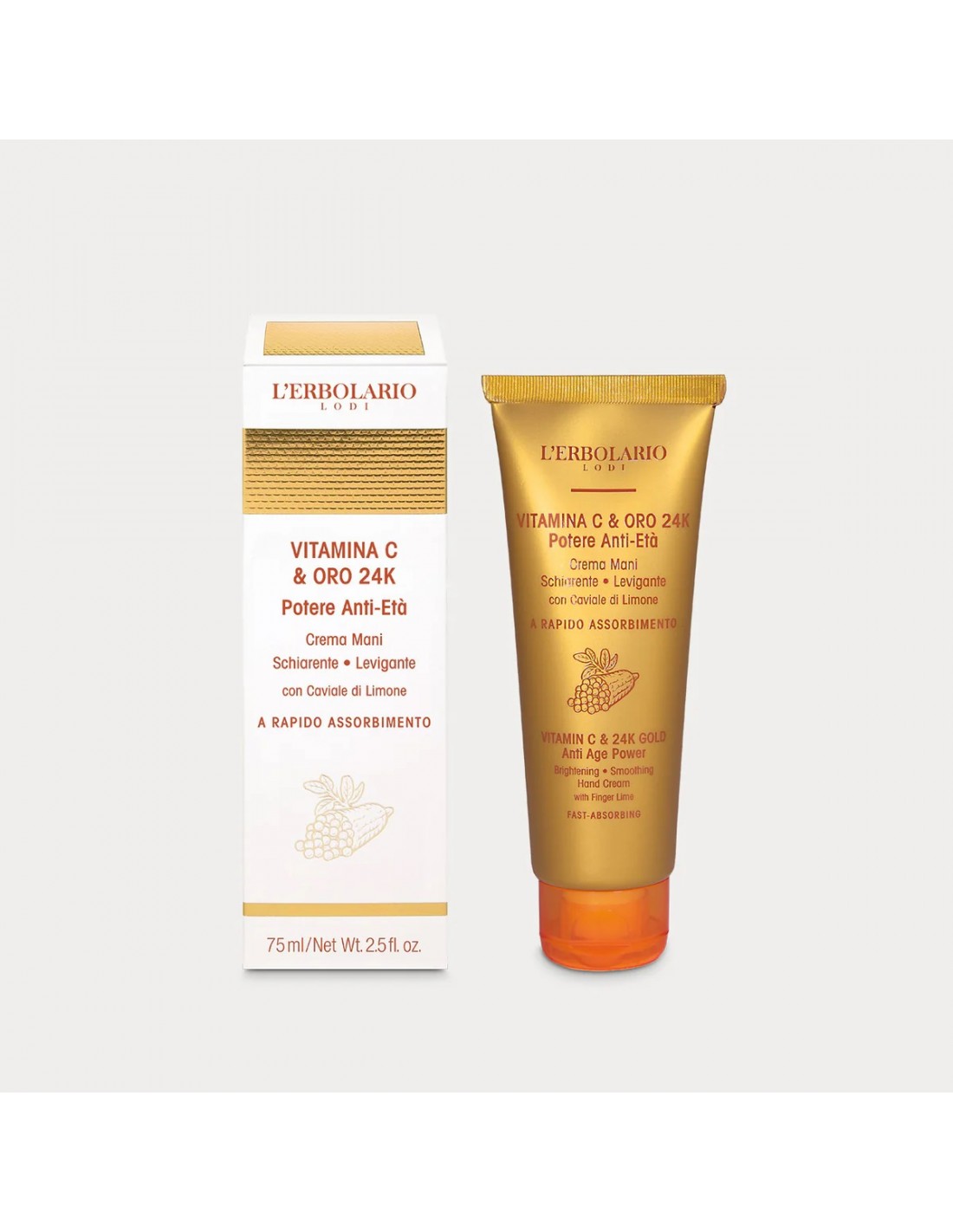 Crema mani Vitamina C & Oro 24K